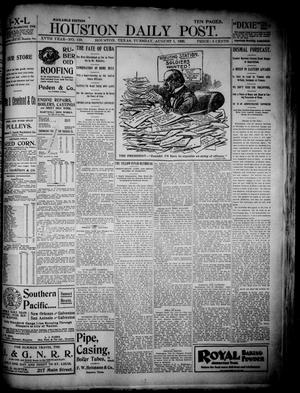 Primary view of object titled 'The Houston Daily Post (Houston, Tex.), Vol. XVTH YEAR, No. 119, Ed. 1, Tuesday, August 1, 1899'.
