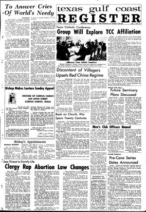 Primary view of object titled 'Texas Gulf Coast Register (Corpus Christi, Tex.), Vol. 1, No. 42, Ed. 1 Friday, February 24, 1967'.