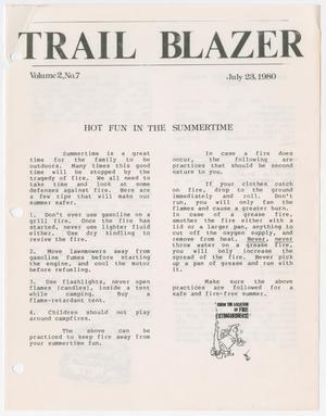 Primary view of object titled 'Trail Blazer, Volume 2, Number 7, July 23, 1980'.