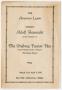 Pamphlet: [Program: American Legion's The Freiburg Passion Play, Spring 1930]