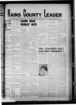 Primary view of object titled 'Rains County Leader (Emory, Tex.), Vol. 81, No. 15, Ed. 1 Thursday, October 3, 1968'.
