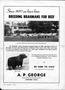 Primary view of [Advertisement for A.P. George's Brahmans]