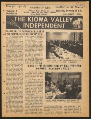 Primary view of object titled 'The Kiowa Valley Independent (Darrouzett, Tex.), Vol. 1, No. 9, Ed. 1 Tuesday, November 27, 1962'.