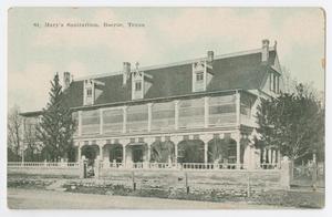 Primary view of object titled '[Postcard of St. Mary's Sanitarium, Boerne, Texas]'.