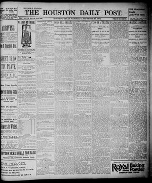 Primary view of object titled 'The Houston Daily Post (Houston, Tex.), Vol. ELEVENTH YEAR, No. 268, Ed. 1, Saturday, December 28, 1895'.