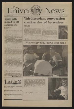 Primary view of object titled 'The University News (Irving, Tex.), Vol. 27, No. 13, Ed. 1 Wednesday, May 6, 1998'.