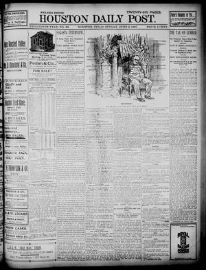 Primary view of object titled 'The Houston Daily Post (Houston, Tex.), Vol. Thirteenth Year, No. 63, Ed. 1, Sunday, June 6, 1897'.