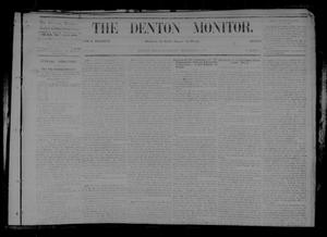 Primary view of object titled 'The Denton Monitor. (Denton, Tex.), Vol. 1, No. 15, Ed. 1 Saturday, September 5, 1868'.