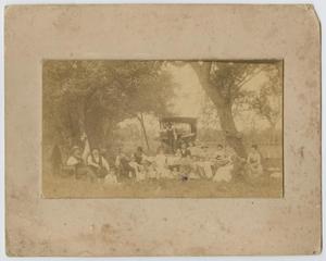 Primary view of object titled '[Group Portrait of Three Families]'.
