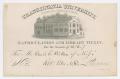 Primary view of [Matriculation and Library Ticket for Transylvania University Medical Department]