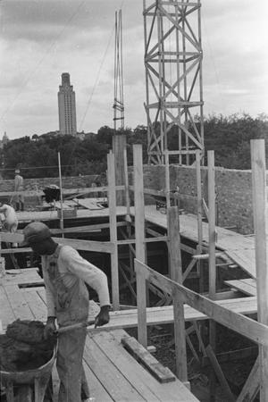 [Men Working on Construction of Shelton Chapel]