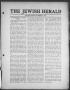 Thumbnail image of item number 3 in: 'The Jewish Herald (Houston, Tex.), Vol. 2, No. 7, Ed. 1, Thursday, November 4, 1909'.