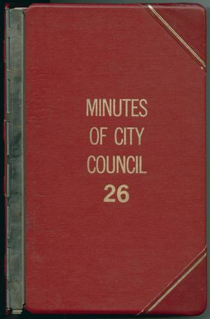 Primary view of object titled '[Abilene City Council Minutes: 1985]'.