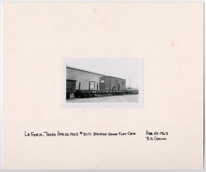 Primary view of object titled '[Small Trailer on a Flat Car]'.