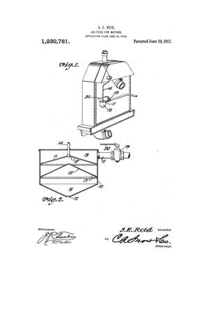 Primary view of object titled 'Air-Feed for Motors.'.