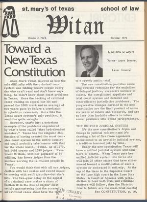 Witan (San Antonio, Tex.), Vol. 3, No. 2, Ed. 1 Wednesday, October 1, 1975