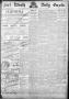 Primary view of Fort Worth Daily Gazette. (Fort Worth, Tex.), Vol. 13, No. 103, Ed. 1, Sunday, November 13, 1887