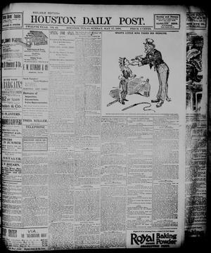 Primary view of object titled 'The Houston Daily Post (Houston, Tex.), Vol. TWELFTH YEAR, No. 44, Ed. 1, Monday, May 18, 1896'.