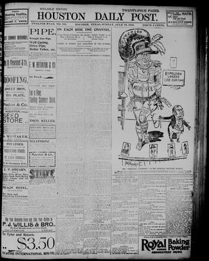 Primary view of object titled 'The Houston Daily Post (Houston, Tex.), Vol. TWELFTH YEAR, No. 106, Ed. 1, Sunday, July 19, 1896'.
