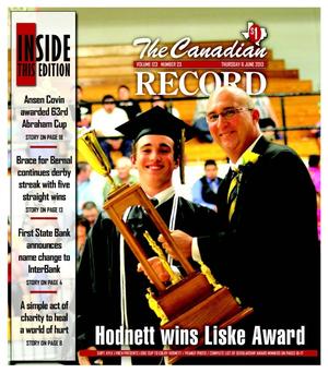 Primary view of object titled 'The Canadian Record (Canadian, Tex.), Vol. 123, No. 23, Ed. 1 Thursday, June 6, 2013'.