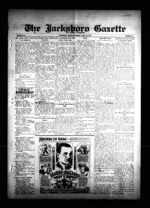 Primary view of object titled 'The Jacksboro Gazette (Jacksboro, Tex.), Vol. 54, No. 48, Ed. 1 Thursday, April 26, 1934'.