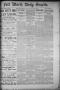 Thumbnail image of item number 1 in: 'Fort Worth Daily Gazette. (Fort Worth, Tex.), Vol. 11, No. 176, Ed. 1, Wednesday, January 20, 1886'.
