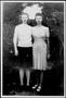 Primary view of [Outdoor full-length photograph of Bernice Linke and Angie Eben Angie]