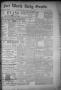 Primary view of Fort Worth Daily Gazette. (Fort Worth, Tex.), Vol. 11, No. 279, Ed. 1, Wednesday, May 5, 1886