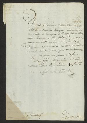Primary view of [Correspondence between Miguel Sánchez Navarro Palau and José Lazano Benavidez]