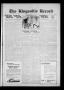 Newspaper: The Kingsville Record (Kingsville, Tex.), Vol. 19, No. 26, Ed. 1 Wedn…