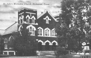 Primary view of object titled '[St. John's Methodist Church in Richmond]'.