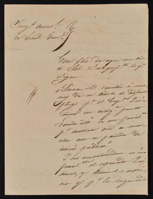 Primary view of [Letter from Mariano Arispe to the Laredo Alcalde, March 7, 1842]