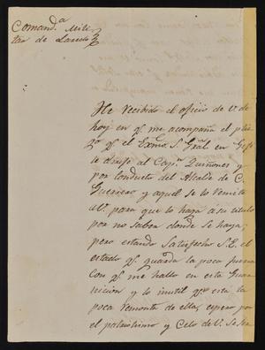 Primary view of [Letter from Pedro Rodriguez to the Laredo Alcalde, March 10, 1842]