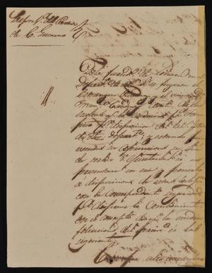 Primary view of [Letter from Policarzo Martinez to the Laredo Alcalde, June 21, 1842]