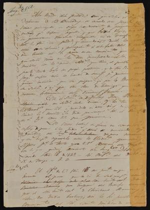 Primary view of object titled '[Rough Draft of Correspondence from the Mayor's Office]'.