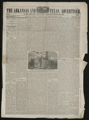 Primary view of object titled 'The Arkansas and Texas Advertiser. (Little Rock, Ark.), Vol. 1, No. 2, Ed. 1 Monday, September 1, 1873'.