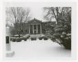 Photograph: [Carnegie Library Front View With Snow]