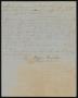 Letter: [Letter from Refugio Benavides to Santos Benavides, January 4, 1858]