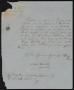 Letter: [Letter from Tomas Benavides to the Laredo Mayor, September 23, 1858]