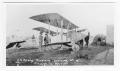 Photograph: [U. S. Army Airplane Arriving at a Village in Mexico]