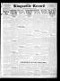 Thumbnail image of item number 1 in: 'Kingsville Record (Kingsville, Tex.), Vol. 29, No. 25, Ed. 1 Wednesday, January 30, 1935'.