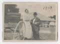 Photograph: [Photograph of Couple Taking Buggy Ride at Kidd Springs]