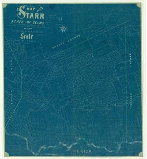 Primary view of object titled 'Map of the County of Starr, State of Texas.'.