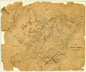 Primary view of object titled 'Map of Travis County'.
