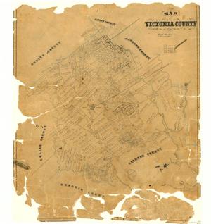 Primary view of object titled 'Map of Victoria County'.