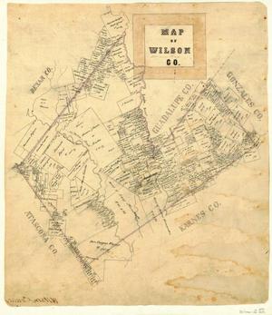 Primary view of object titled 'Map of Wilson County'.