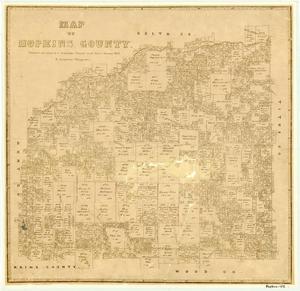 Primary view of object titled 'Map of Hopkins County'.