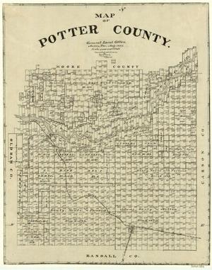 Primary view of object titled 'Map of Potter County'.
