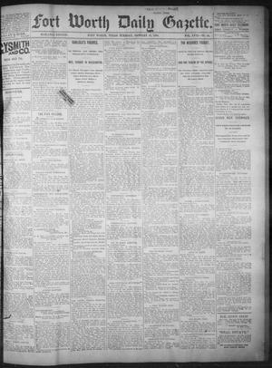Primary view of object titled 'Fort Worth Daily Gazette. (Fort Worth, Tex.), Vol. 18, No. 54, Ed. 1, Tuesday, January 16, 1894'.