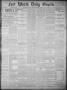 Primary view of Fort Worth Daily Gazette. (Fort Worth, Tex.), Vol. 17, No. 322, Ed. 1, Wednesday, October 11, 1893